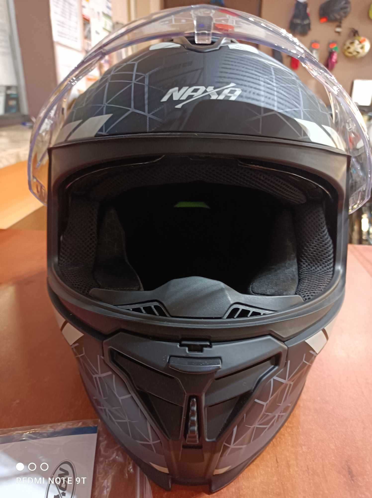 (4261/23) Kask Motocyklowy NAXA ECE/R22-06 NOWY