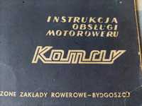 Instrukcja obsługi motoroweru komar mr 2320, 2330 z roku 1968