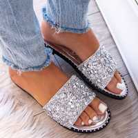 Sale%%klapki Silver shine ostatnie 37