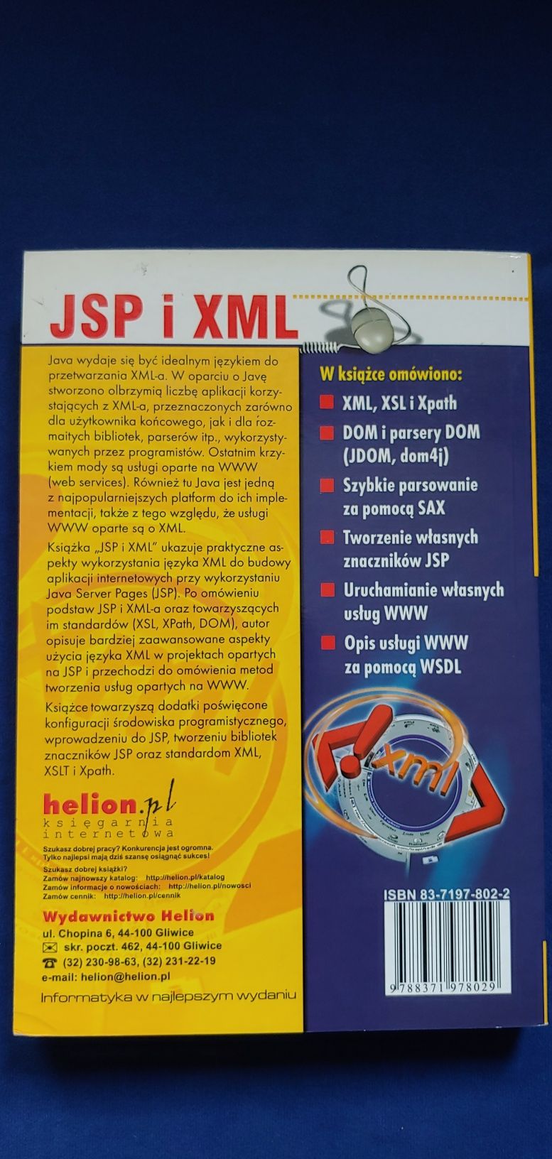 JSP i XML książka