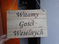Witamy gości weselnych tablica