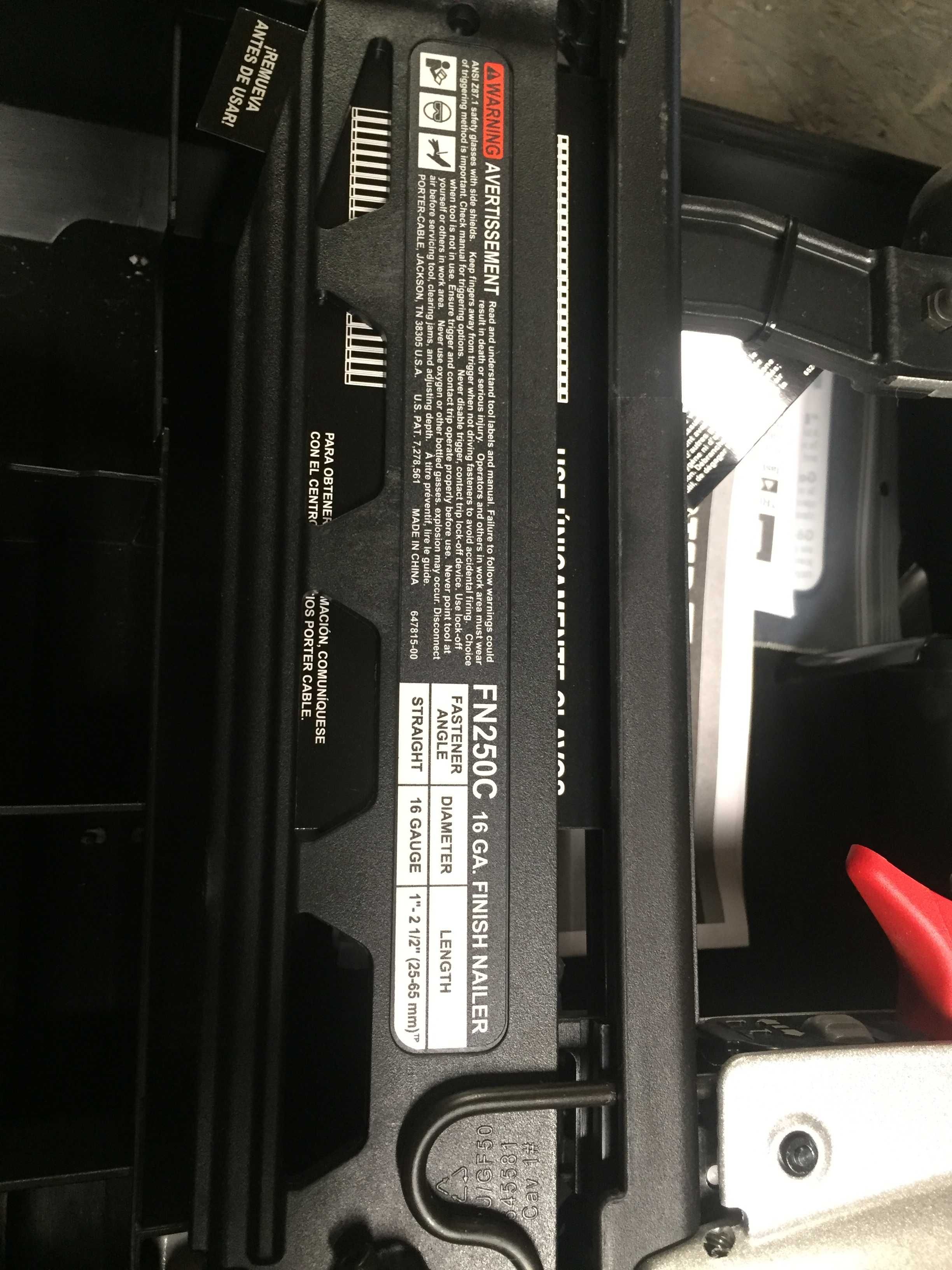 Porter Cable pistolet sztyfciarka gwozdzie do 65mm