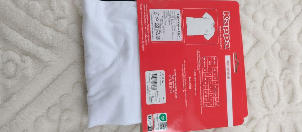 Koszulka t-shirt męska kappa L biała nowa