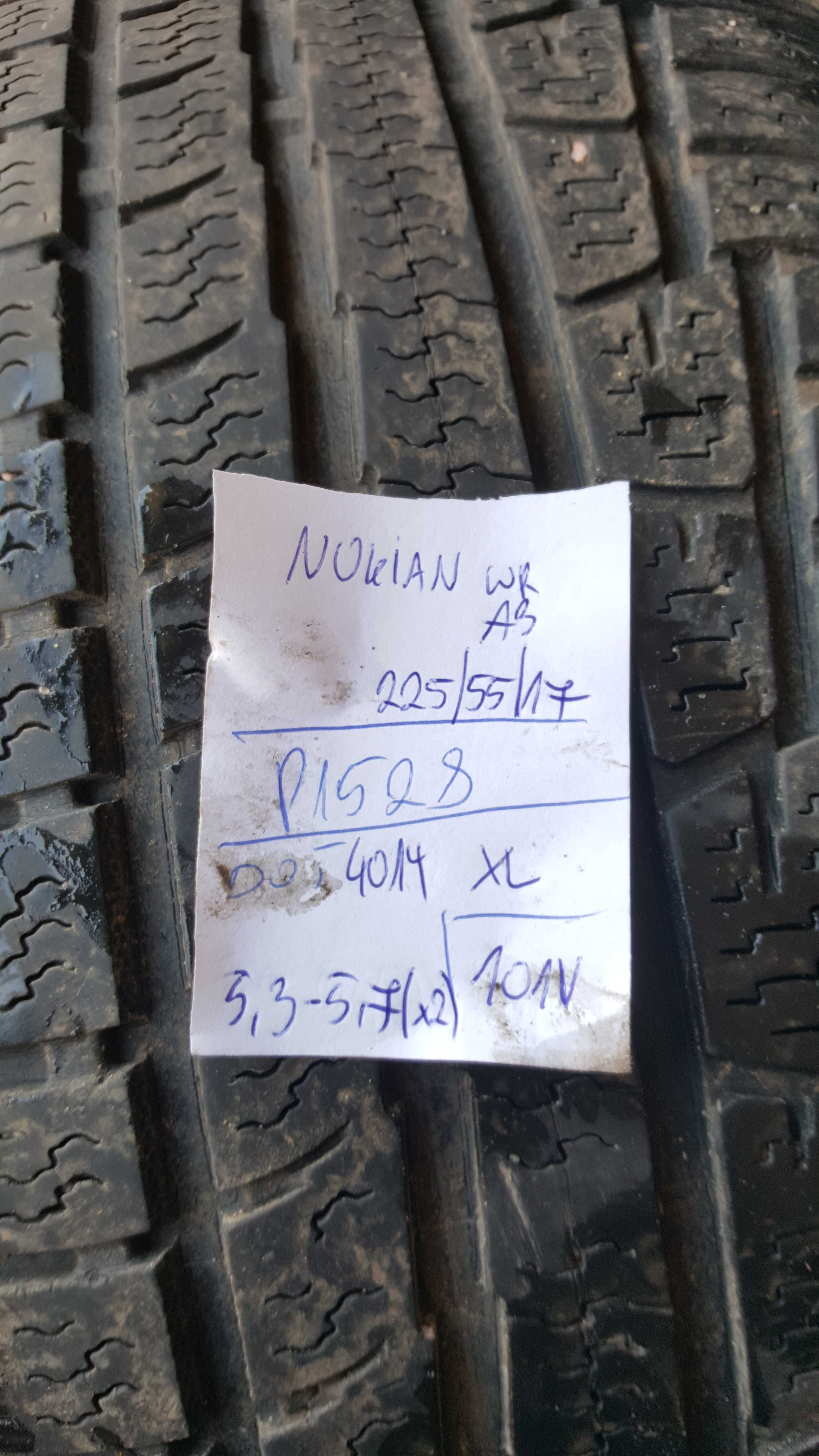 [2szt] Nokian 225/55 r17 Całoroczne /// 5,5mm!!! MONTAŻ