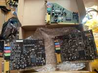 Звуковые карты для ПК компьютера sound card PC 3шт