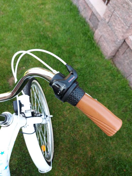 Rower Romet Panda biały dla dziewczynki.