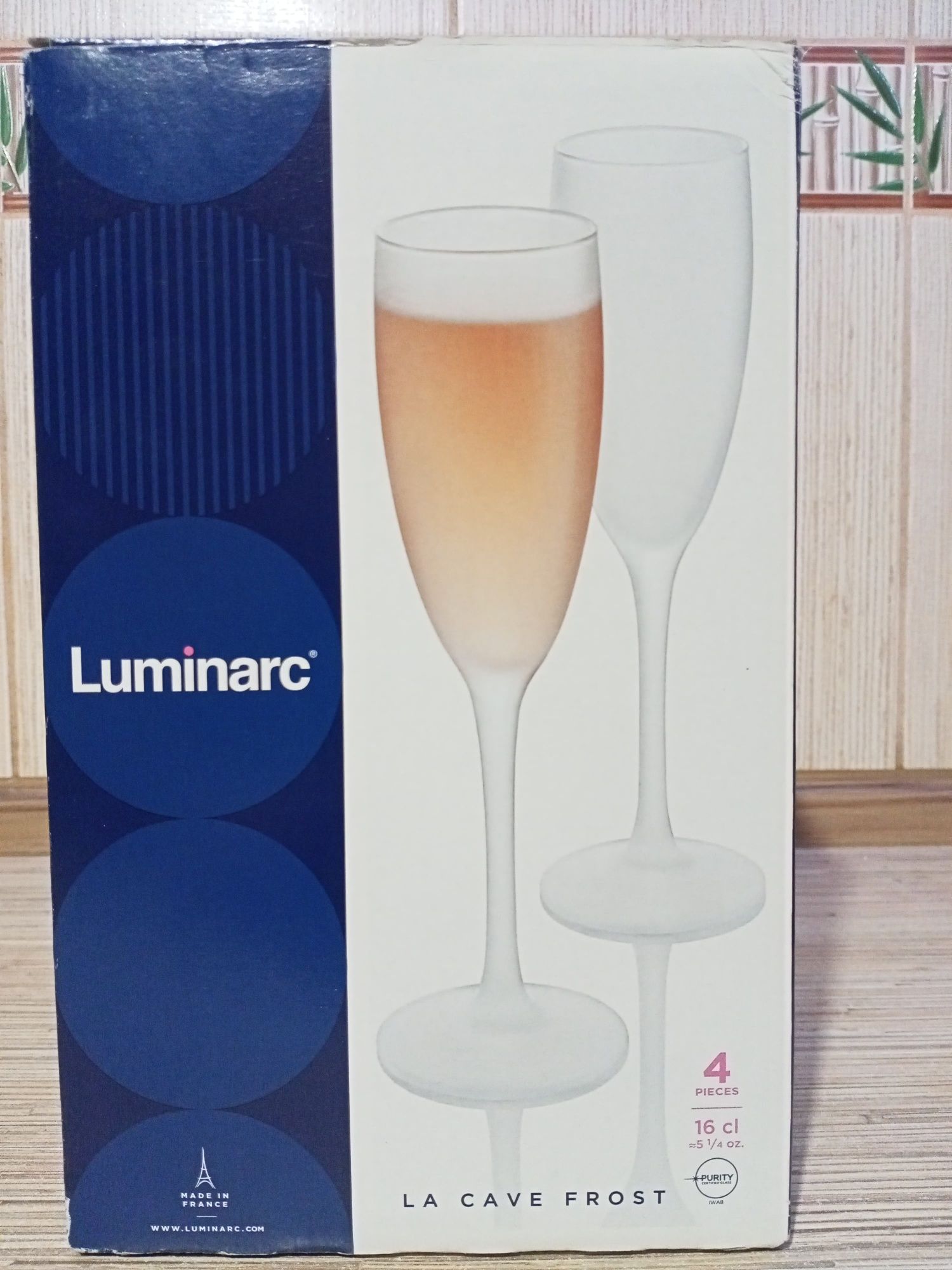 Келихи для шампанського Luminarc Frost 160 мл 4шт