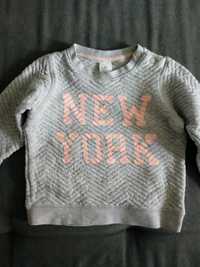 Bluza h&m New York rozmiar 74