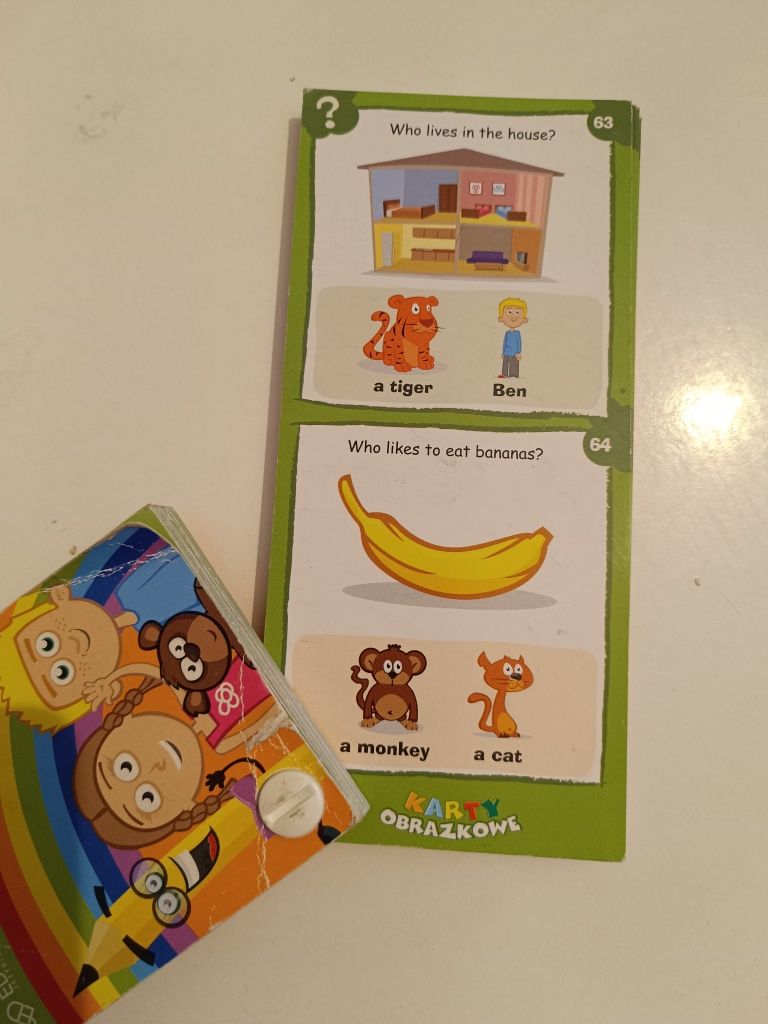 Karty obrazkowe i zabawy edukacyjne Czu-Czu dla dzieci- angielski