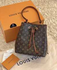 LV brown bucket bag