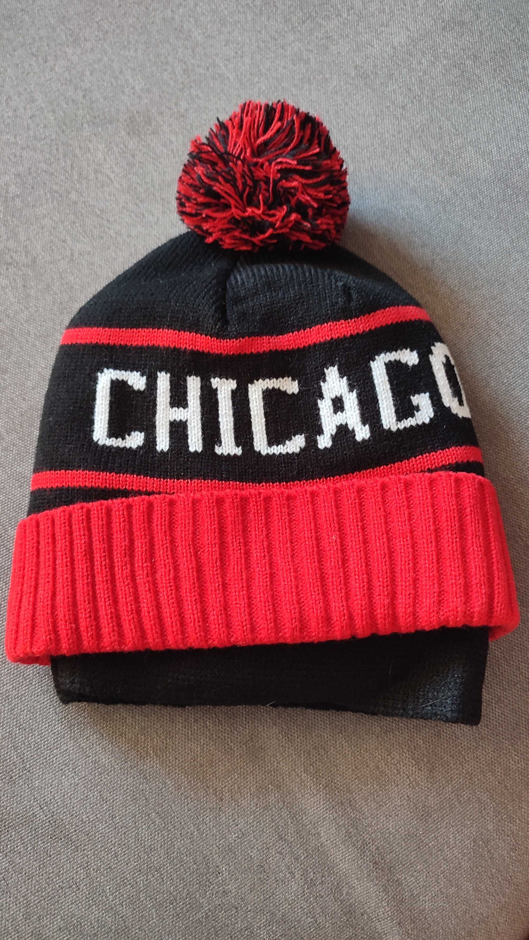 Комплект Chicago, оригинал США, зимняя шапка и шарф