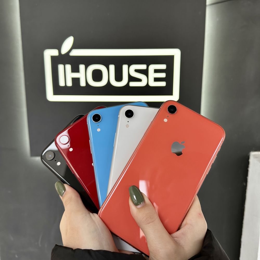 iPhone Xr red/coral/black/blue/white 64/128gb ,магазин “iHouse”