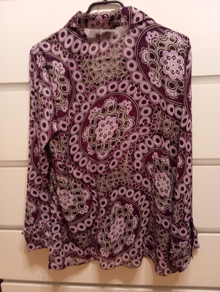 Elegancka burgundowa bluzka
