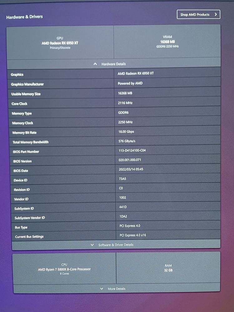 Radeon RX 6950XT