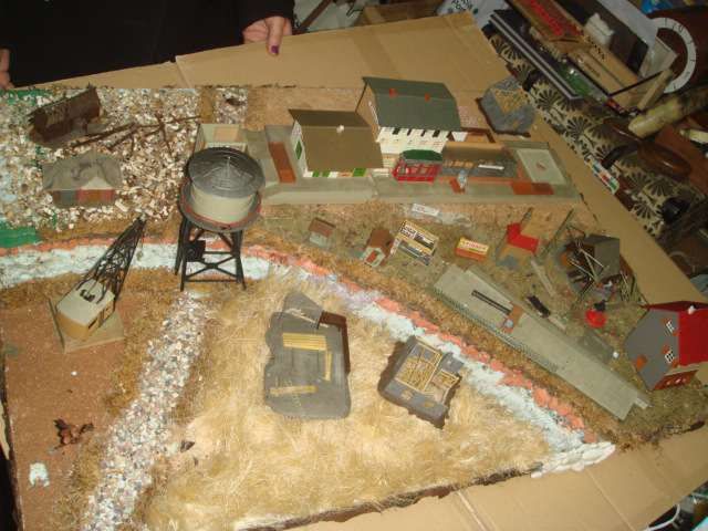 Cidade miniatura pista-comboios antigo original Faller Germany