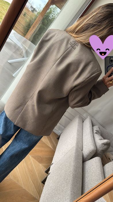 Zakiet Miu Miu w kratke  rozm M overisize nowy