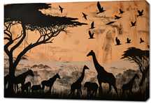 Obraz 100x70cm Zarysy z Sawanny