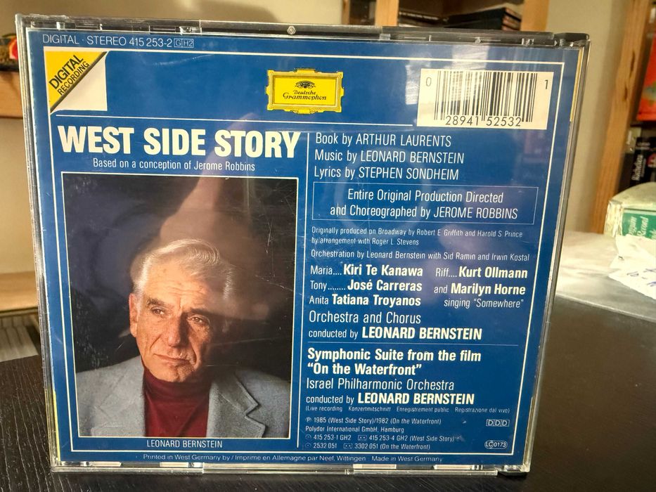 Bernstein – West Side Story; Waterfront – Kanawa, Carreras – Bernstein