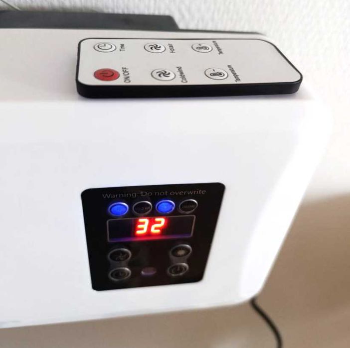 обігрівач підвісний з пультом та сушаркою тепловентилятор дуйка 1500W