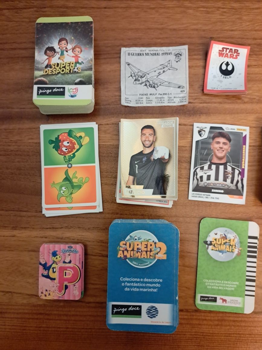 Cromos de várias coleções