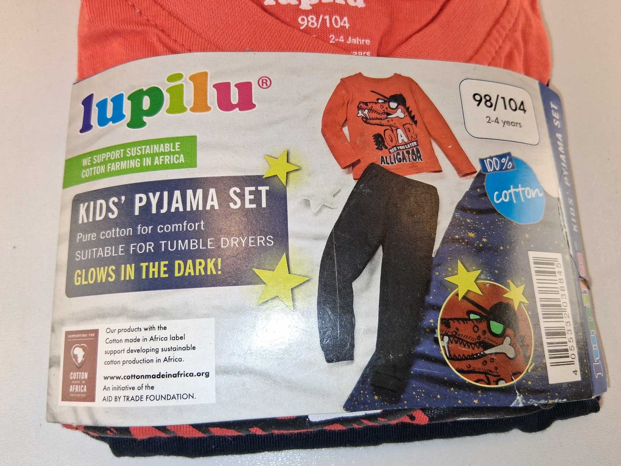 A067 Lupilu Kids' Pyjama Set Piżama Dziecięca Aligator Świecąca 98/104
