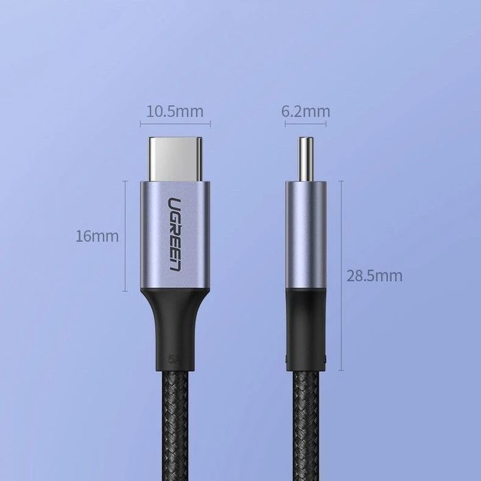 Ugreen kabel przewód USB Typ C - USB Typ C 5 A 100 W Power Delivery