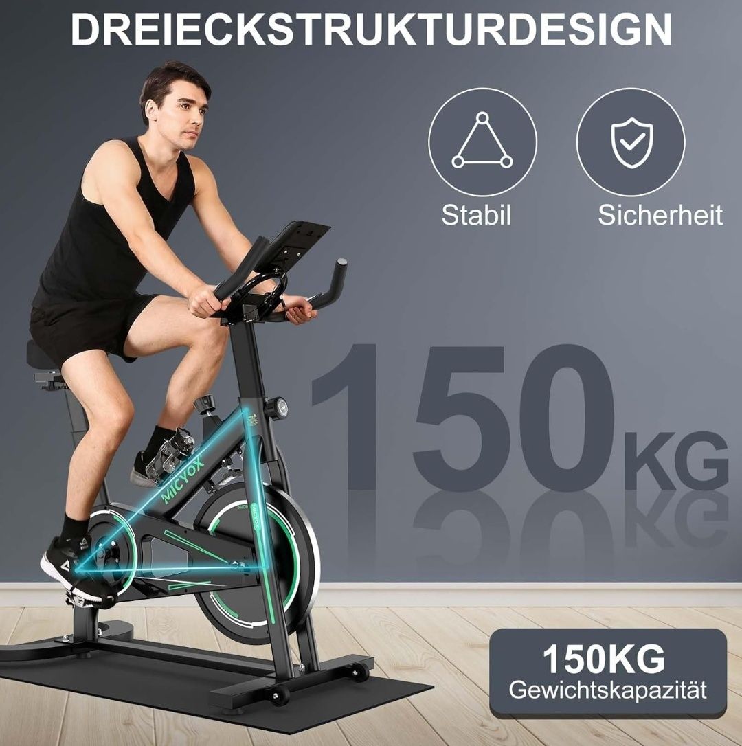 Micyox MX87 rower treningowy z magnetycznym oporem, rower do fitnessu,