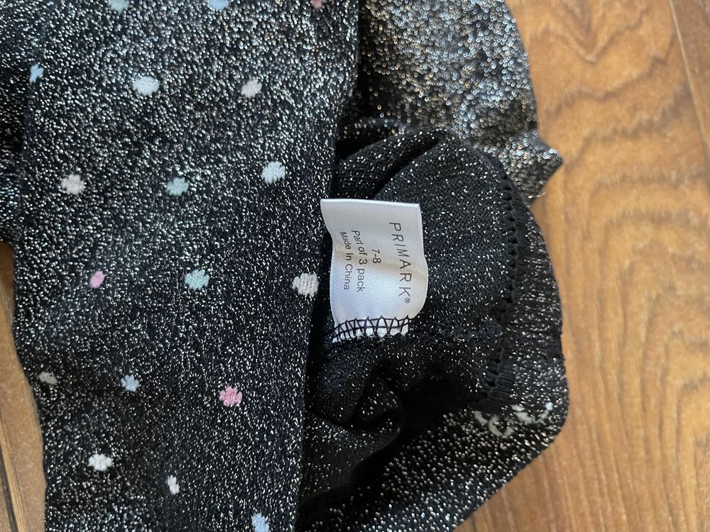 Nowe rajstopy dziewczece Primark 7-8 lat blyszczaca nitka