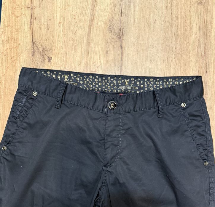 Spodnie Eleganckie Meskie Louis Vuitton Czarne rozm 30/34