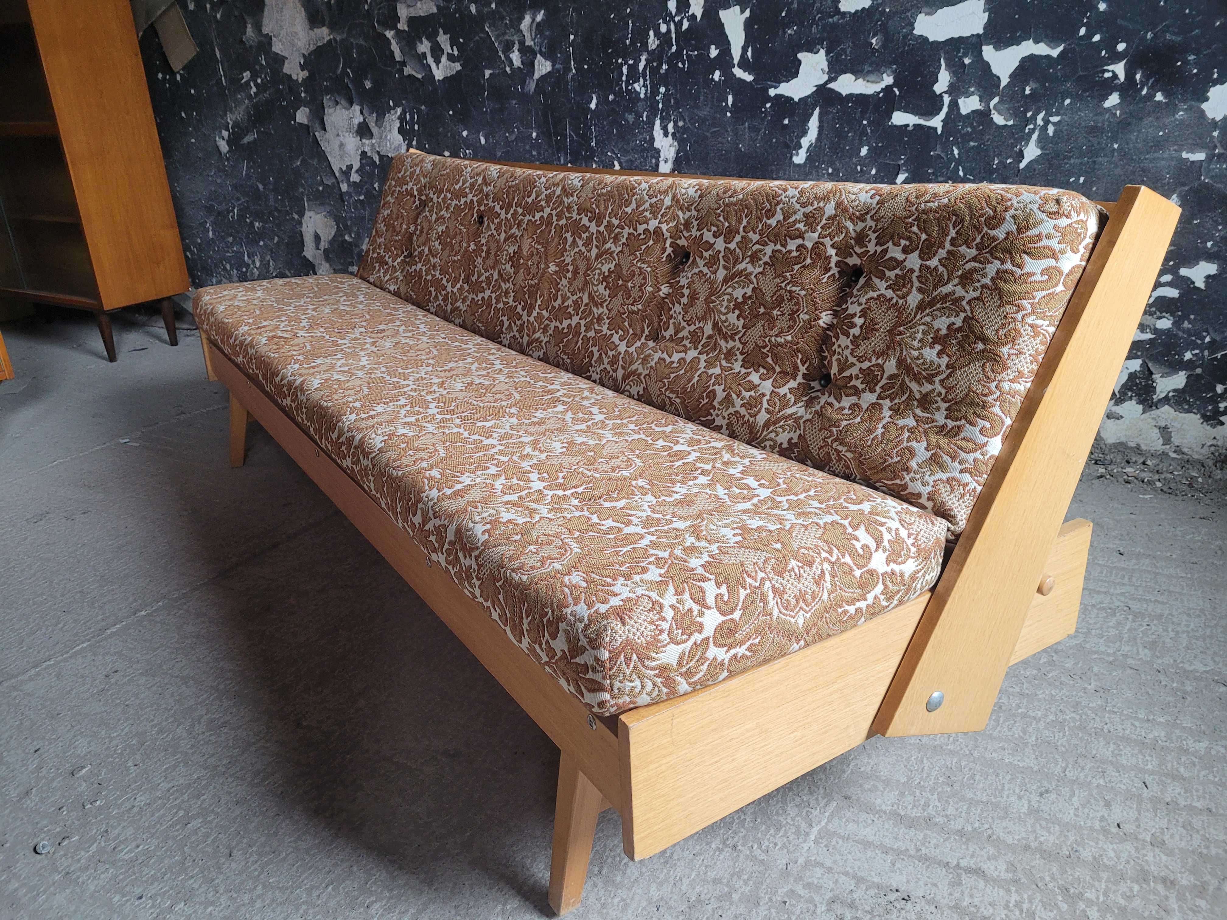 Sofa vintage Unikat Czechoslowacja lata 60 design prl