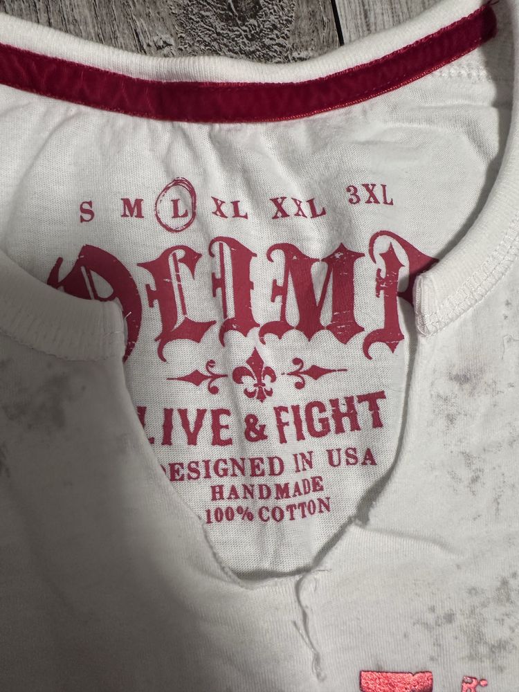 Мужская футболка 100%хлопок размер L olimp live&fight бодибилдинг