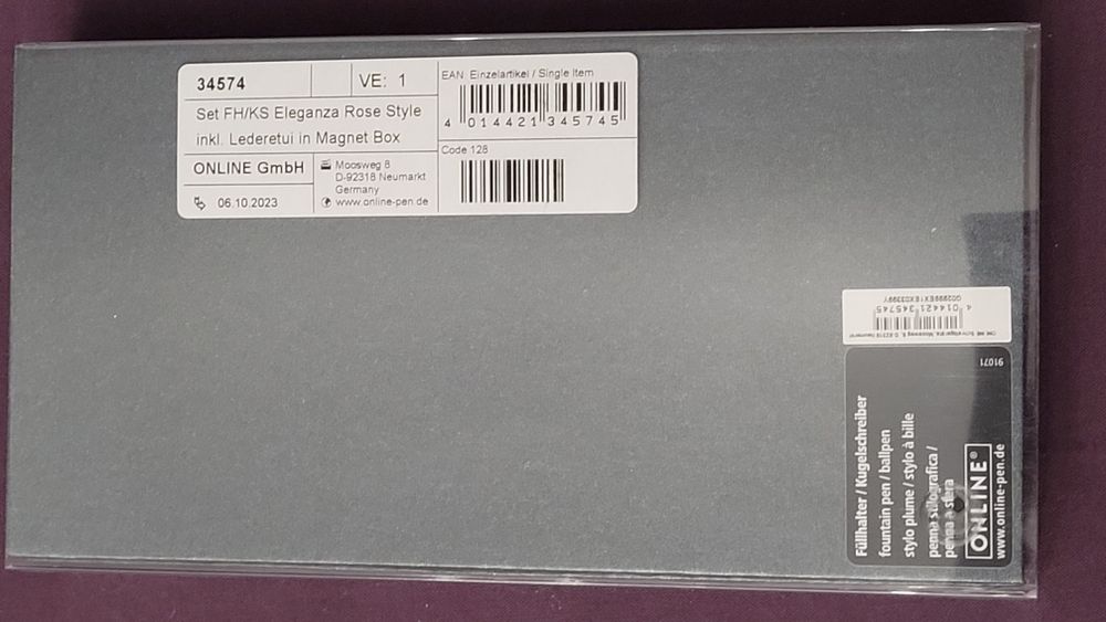 ONLINE pióro wieczne M + długopis + etui skórzane zestaw prezentowy