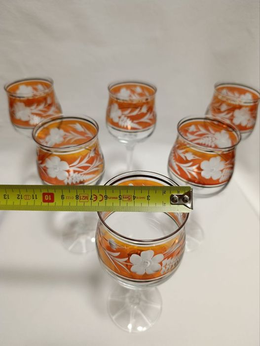 Zestaw 6 kryształowych kieliszków do wina Wintage