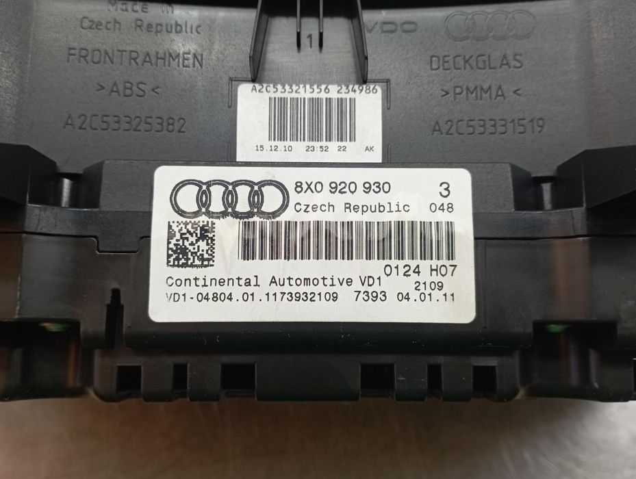 Quadrante / painel de instrumentos AUDI A1 (8X1, 8XK)