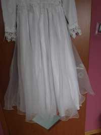 Sukienka komunijna, biała. 146