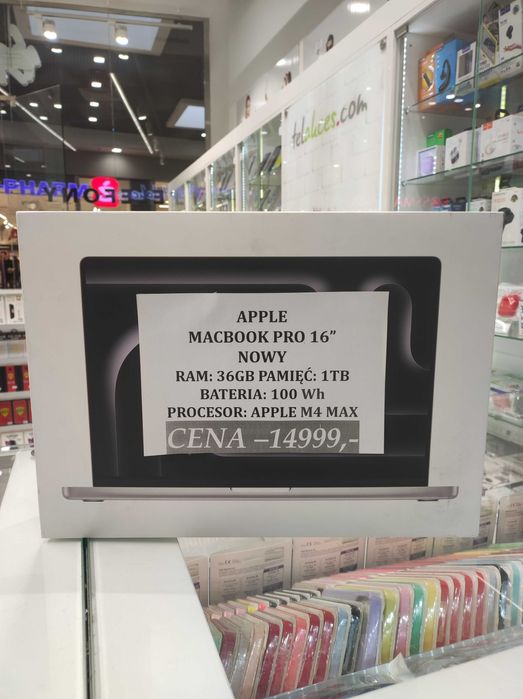 Apple Macbook Pro 16 Cali NOWY 36/1TB Telakces Felicity*Raty 0%