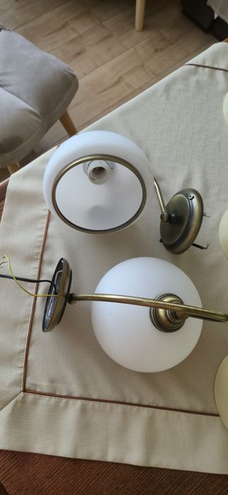 2 lampy I 2 kinkiety