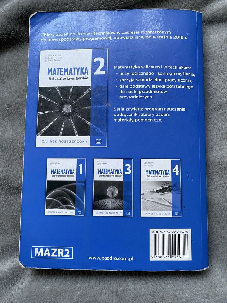 Podrecznik matematyka zbiór zadań 2 zakres poziom rozszerzony
