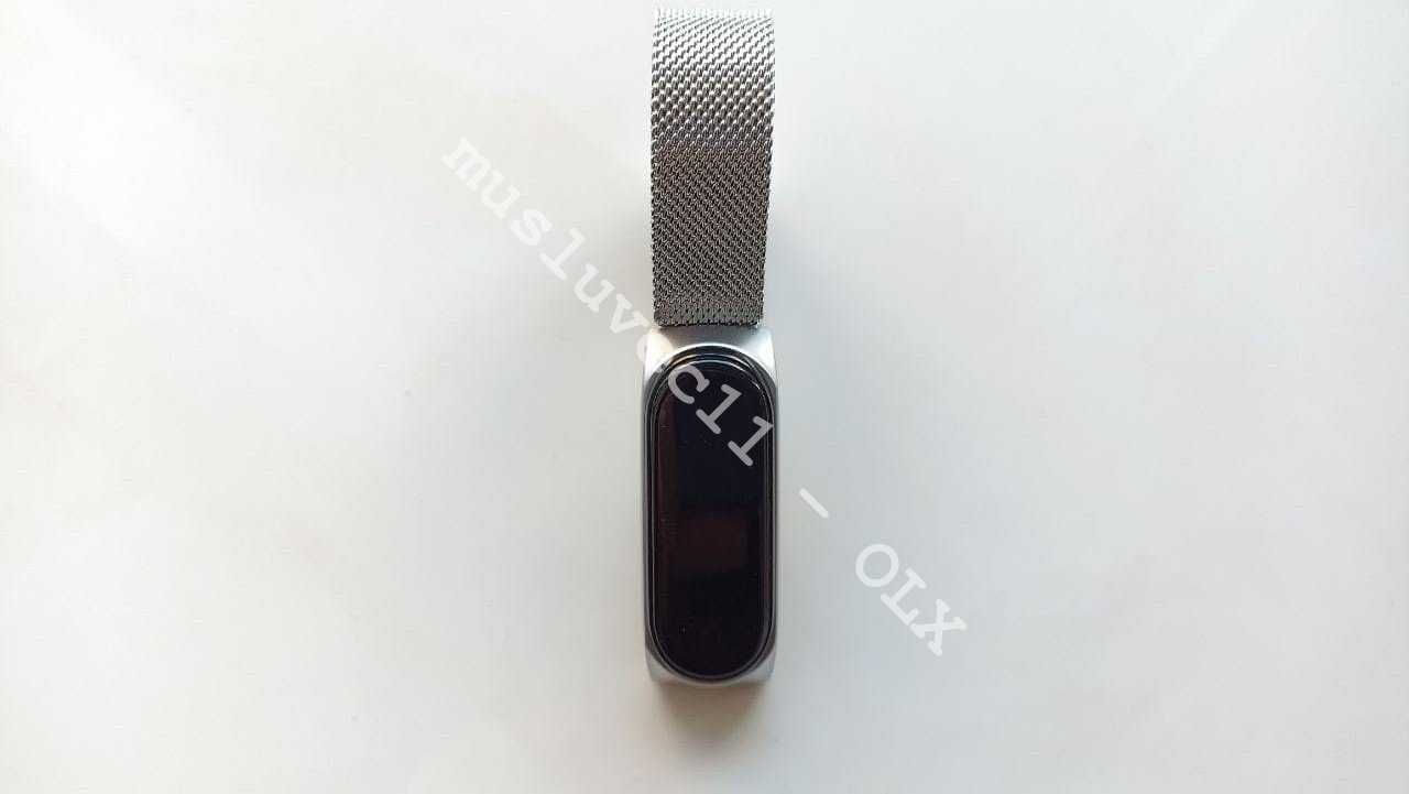 Металлический стальной браслет (ремешок) для Xiaomi MI Band 7,6,5,4,3