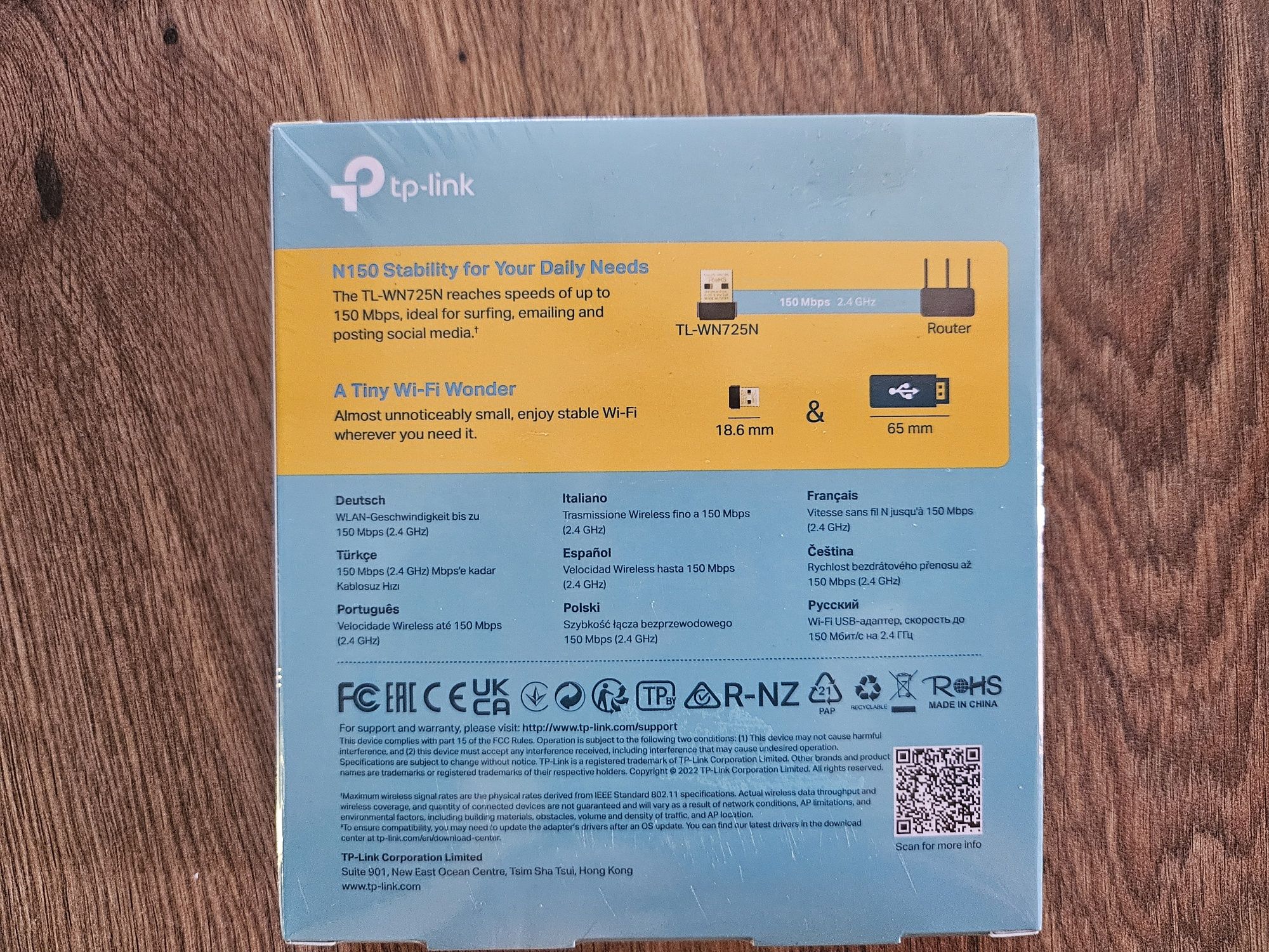 Karta sieciowa WI-FI USB TP-LINK TL-WN725N