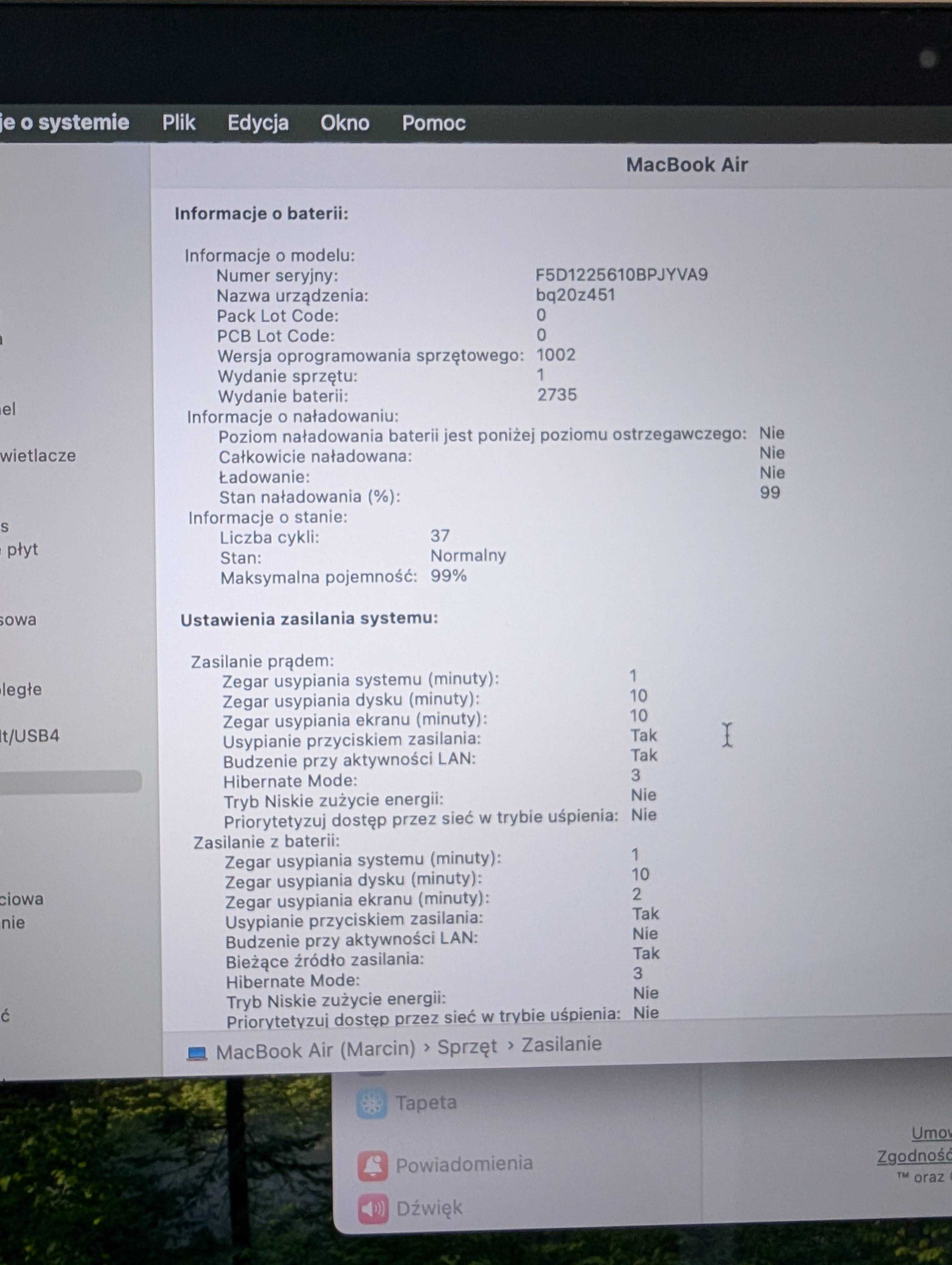 Apple MacBook Air M1 13,3" M1 8GB RAM - Stan idealny 99% + Etui + HUB