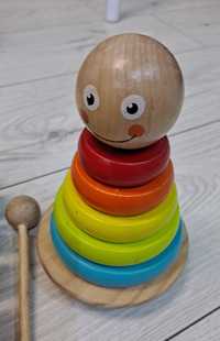 Zabawki drewniane dla dzieci cymbałki układanka