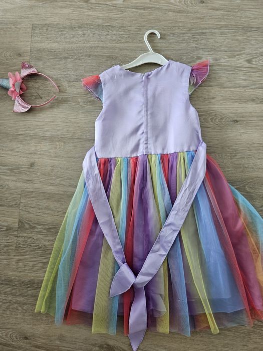Vestido de carnaval Unicórnio 6-7a