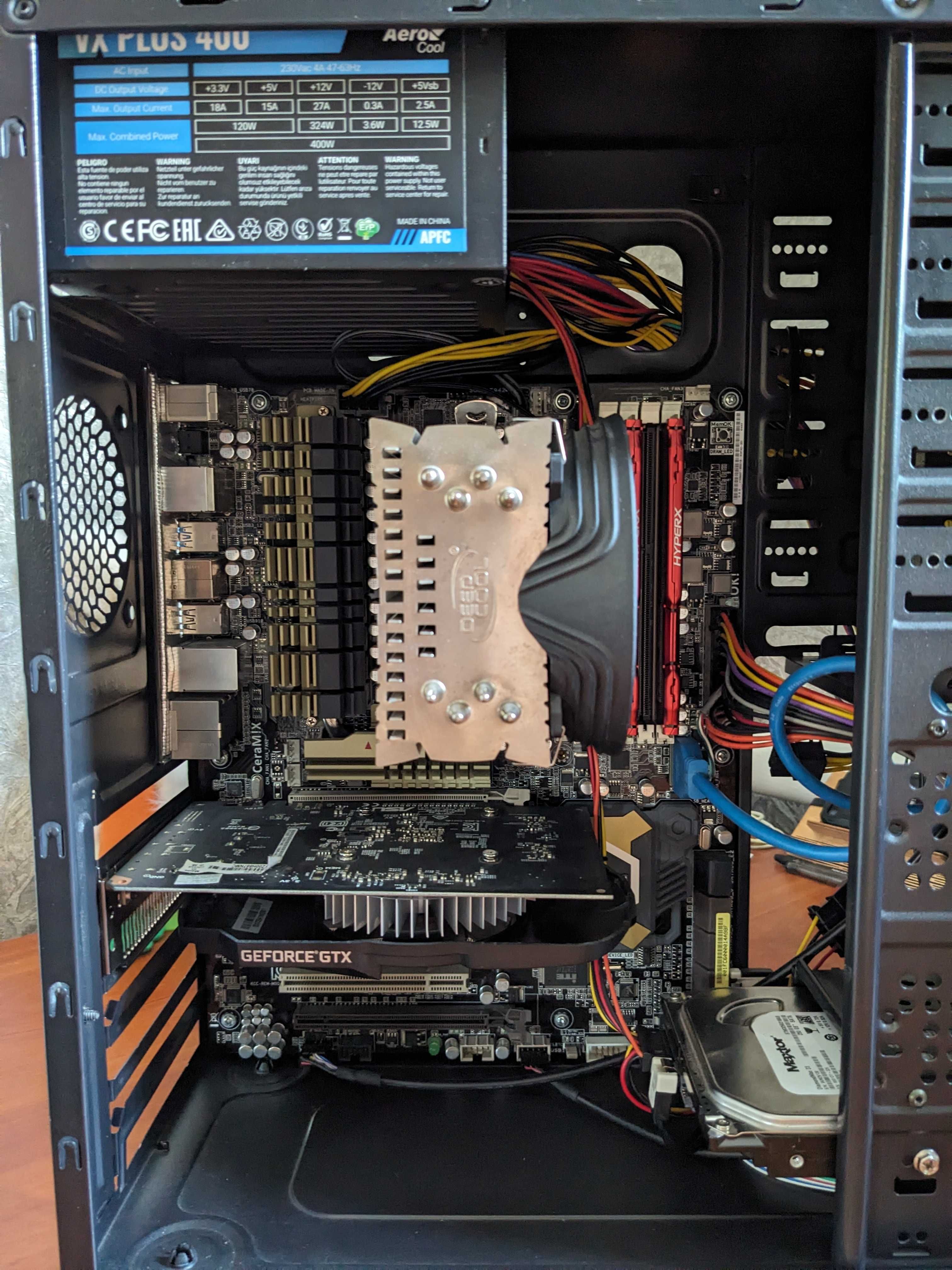 Ігровий компьютер для онлайн ігор 8 ядер fx 8350 | 16gb | 1050TI 4gb