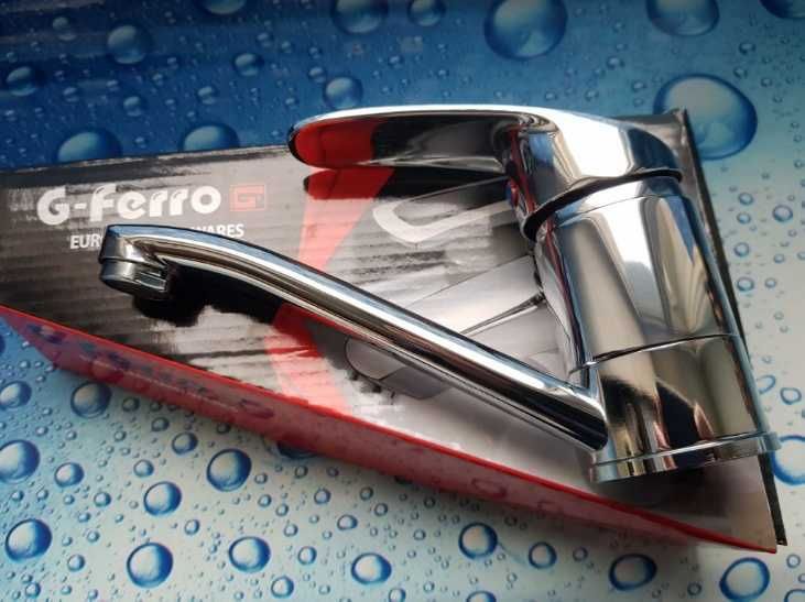 Смеситель змішувач для умивальника G-FERRO Mars 004-Z вилив 15 см