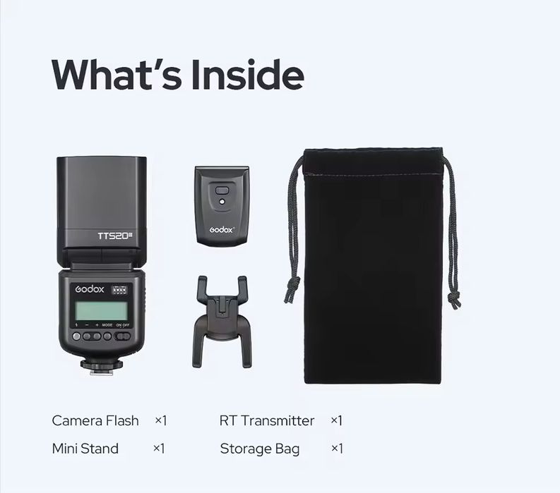 Вспышка Godox TT520 III для Canon, Nikon, Sony с синхронизатором