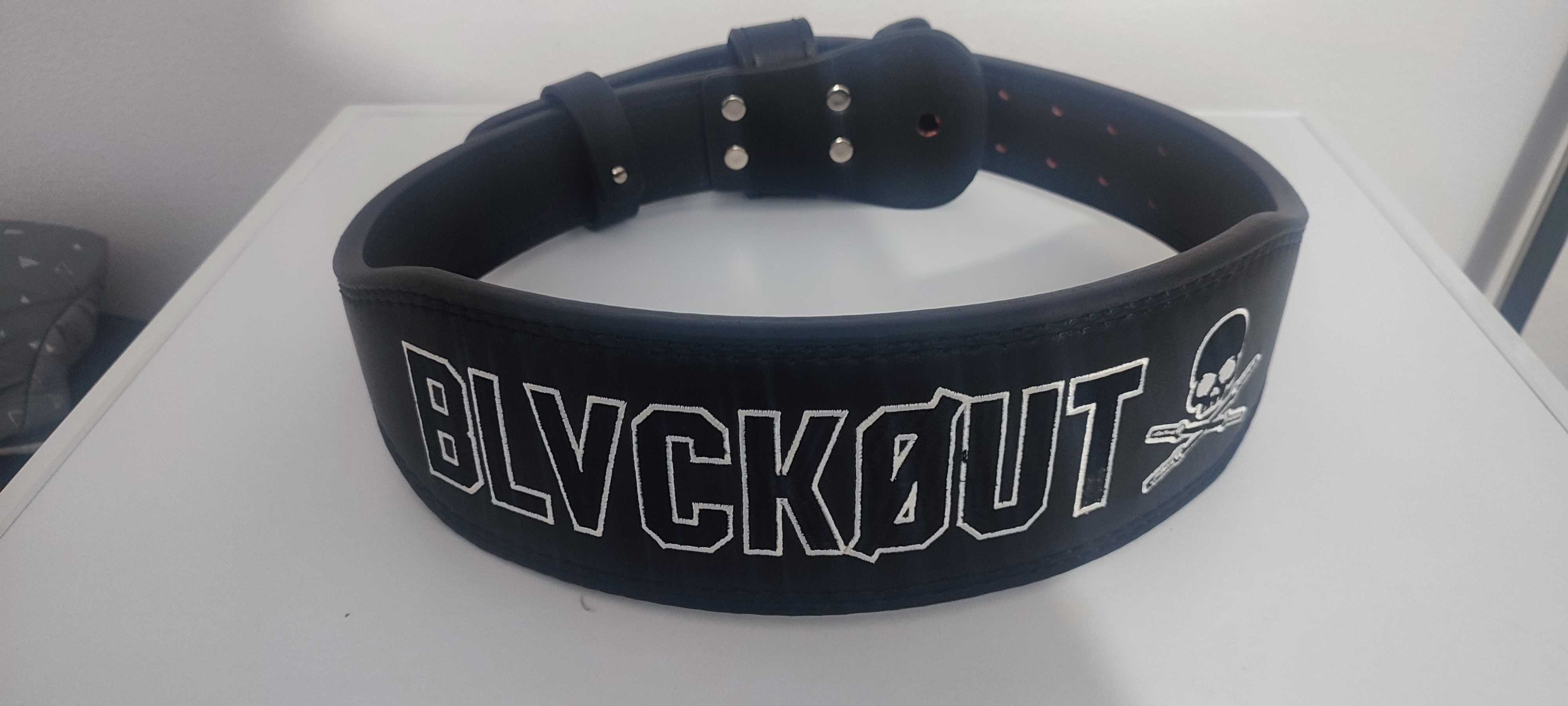 Cinto de couro ( BLVCKOUT GYM )