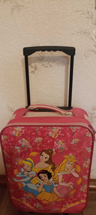 Валіза /чемодан дитяча на колесах з телескопічною ручкою