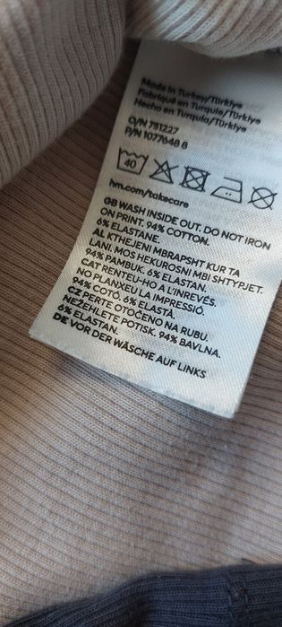 T-shirt longsleeve bawełniany  H&M 146-152
11-12 lat
