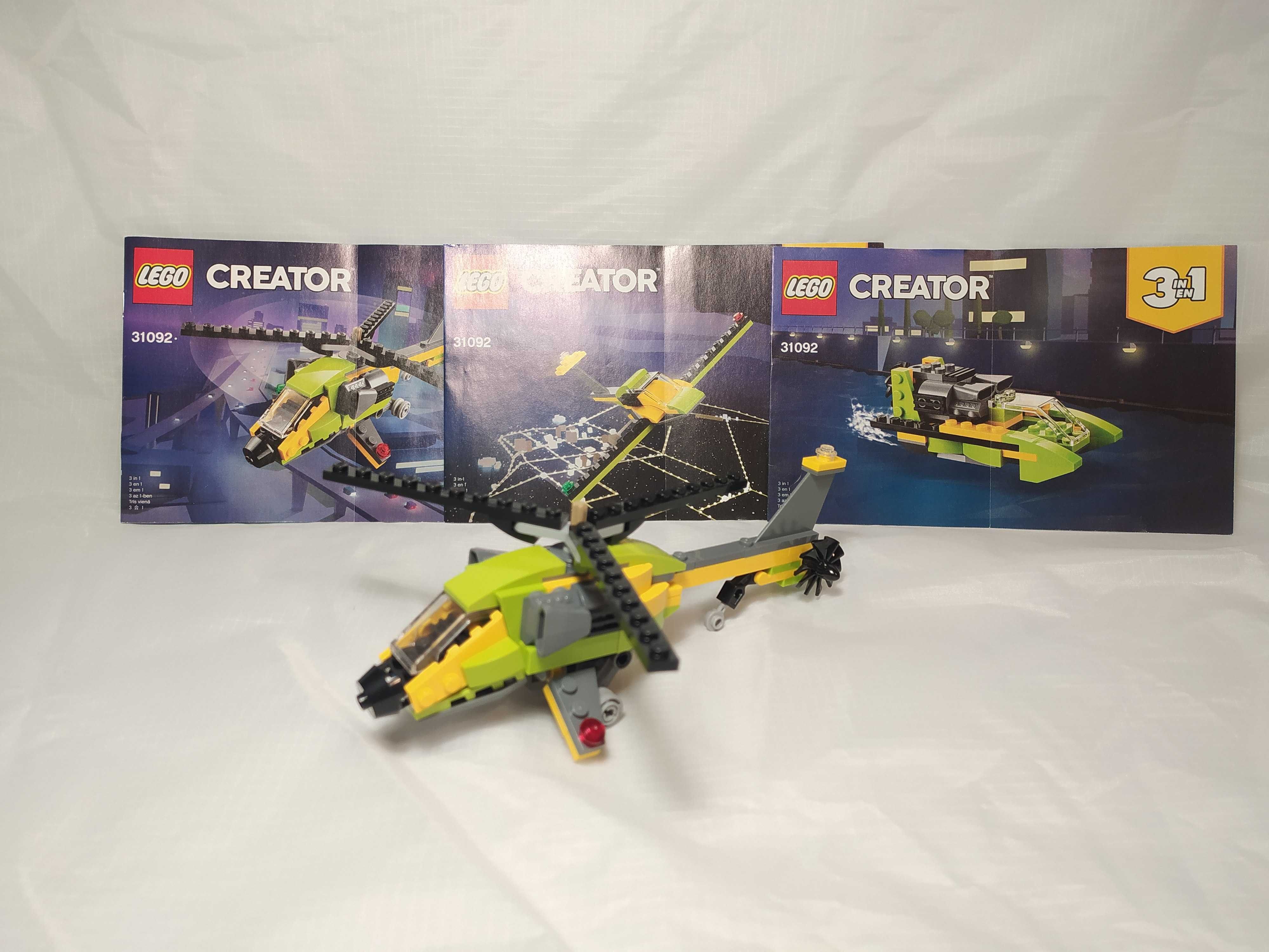 Kompletny i oryginalny zestaw LEGO 31092 Creator 3w1  helikopter